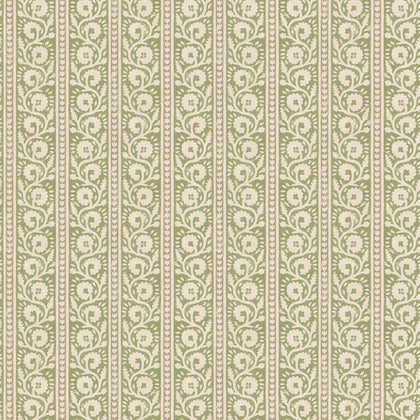 Bibury - Green By G P & J Baker | House Small Prints Wallcovering |Botanical & Floral Wallcovering