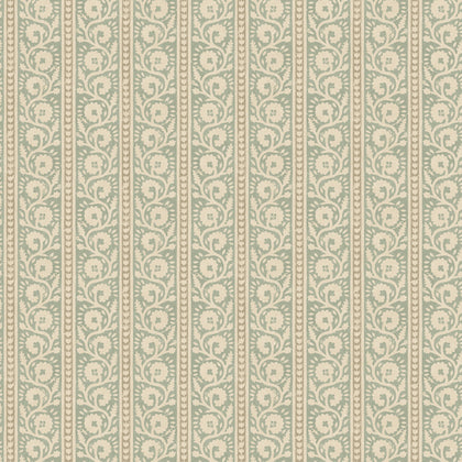 Bibury - Aqua Blue By G P & J Baker | House Small Prints Wallcovering |Botanical & Floral  Wallcovering