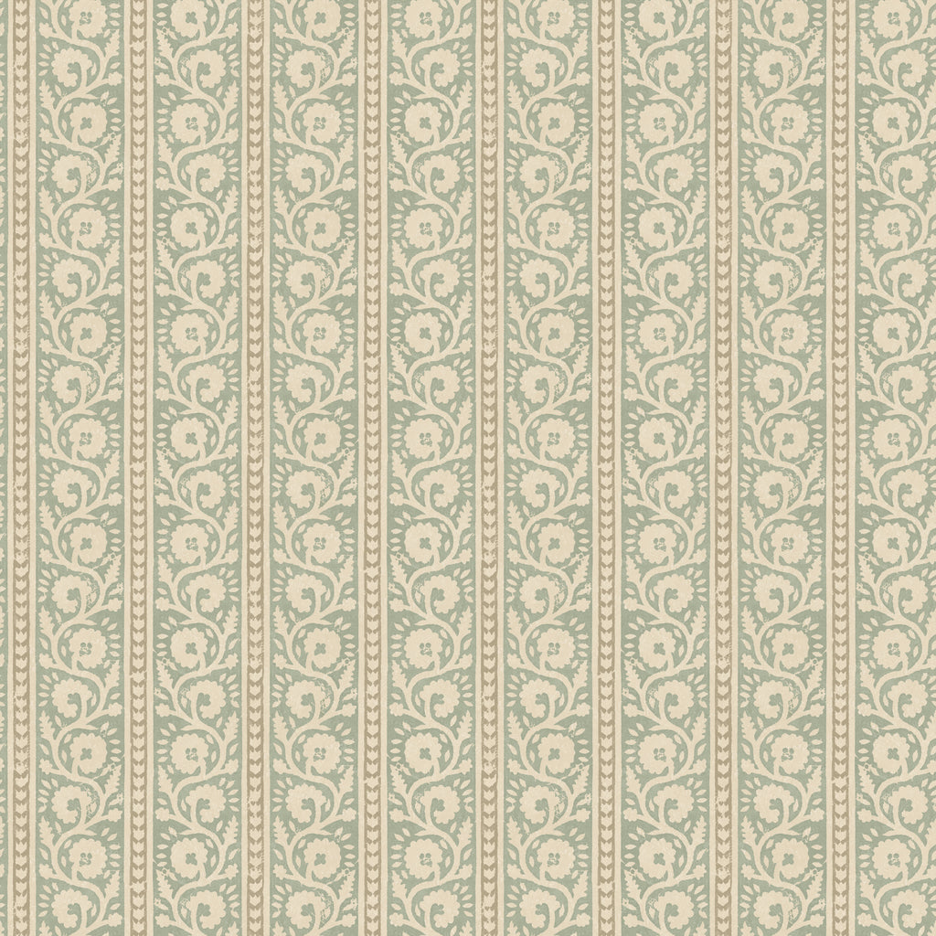 Bibury - Aqua Blue By G P & J Baker | House Small Prints Wallcovering |Botanical & Floral  Wallcovering