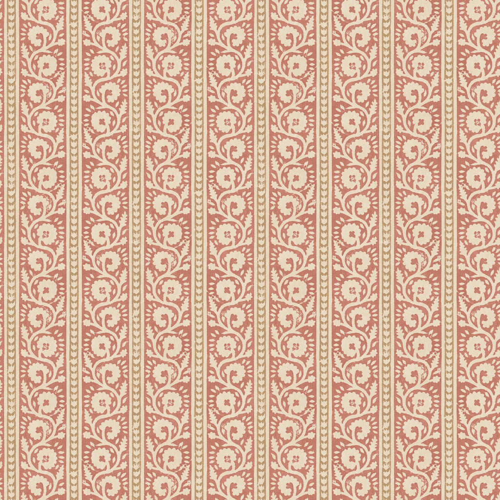 Bibury - Red/Sand Red By G P & J Baker | House Small Prints Wallcovering |Botanical & Floral  Wallcovering