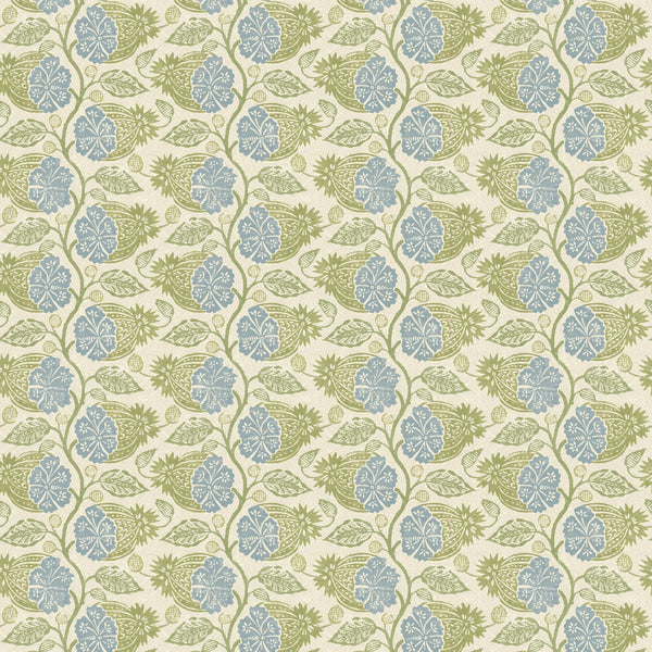 Calcot - Green/Blue Green By G P & J Baker | House Small Prints Wallcovering |Botanical & Floral  Wallcovering