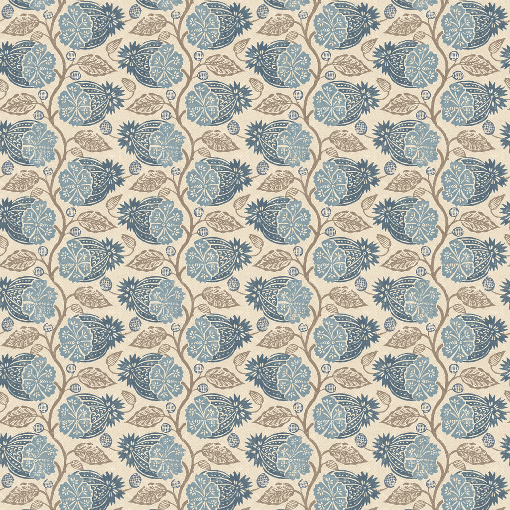 Calcot - Indigo Blue By G P & J Baker | House Small Prints Wallcovering |Botanical & Floral  Wallcovering