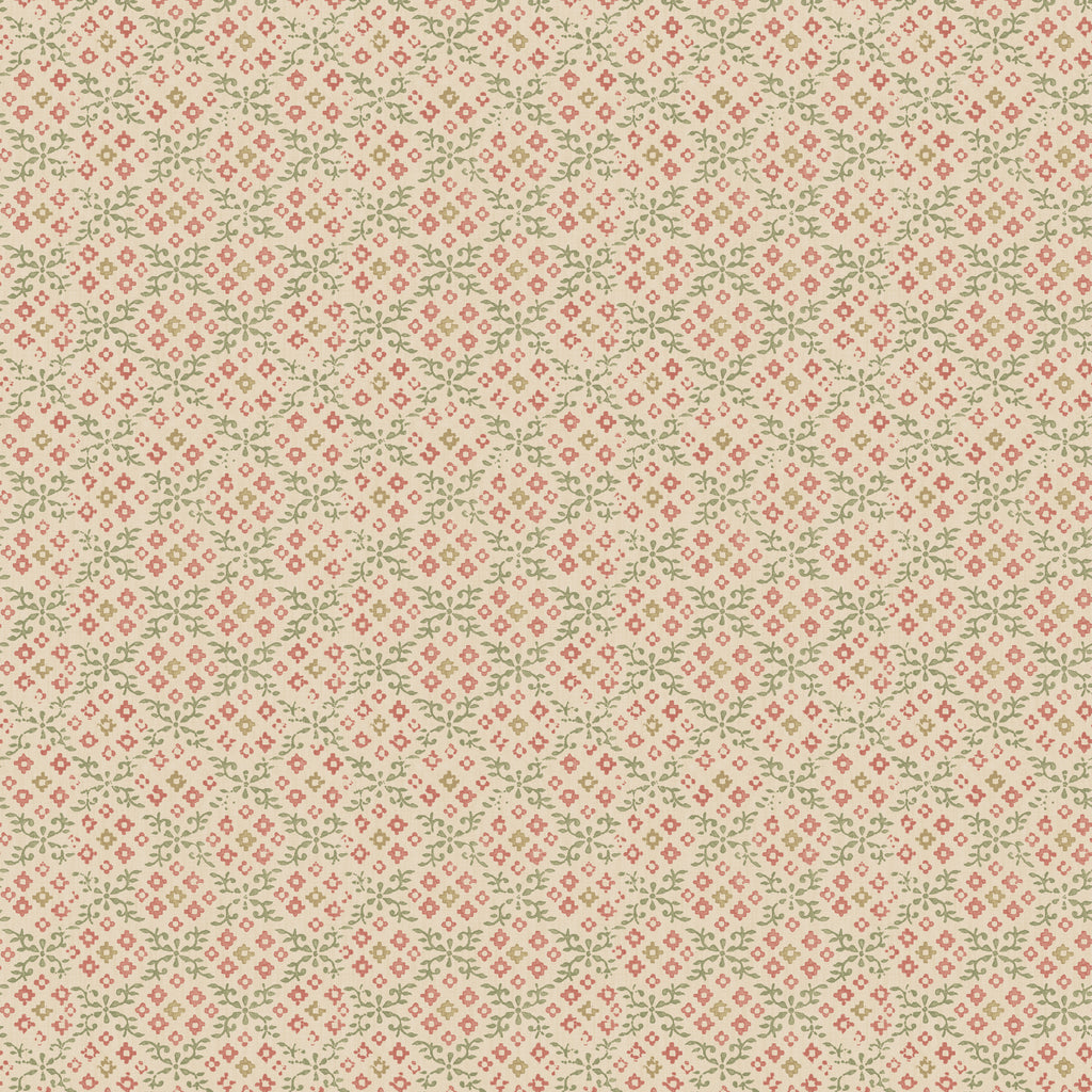 Grantly - Red/Green Red By G P & J Baker | House Small Prints Wallcovering |Botanical & Floral  Wallcovering