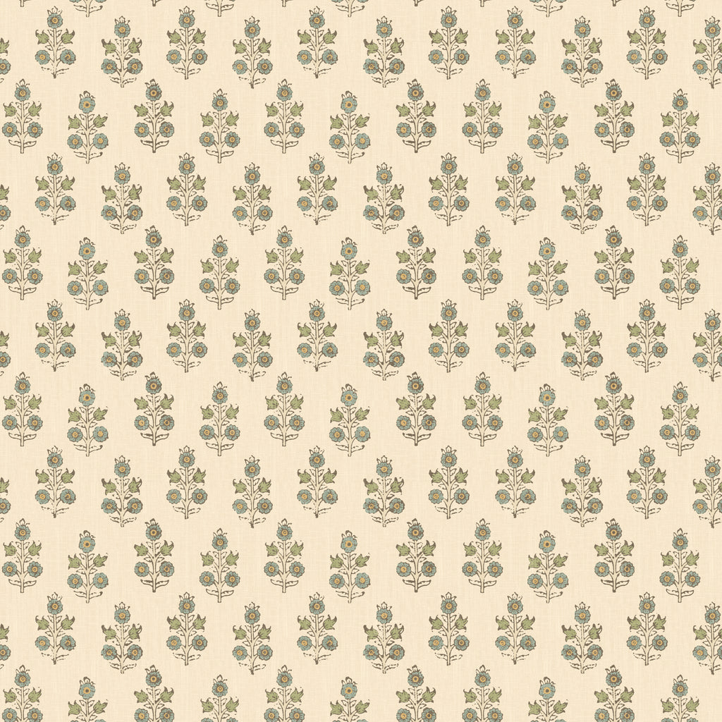 Poppy Sprig - Aqua Blue By G P & J Baker | House Small Prints Wallcovering |Botanical & Floral  Wallcovering