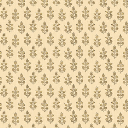 Poppy Sprig - Parchment Brown By G P & J Baker | House Small Prints Wallcovering |Botanical & Floral  Wallcovering