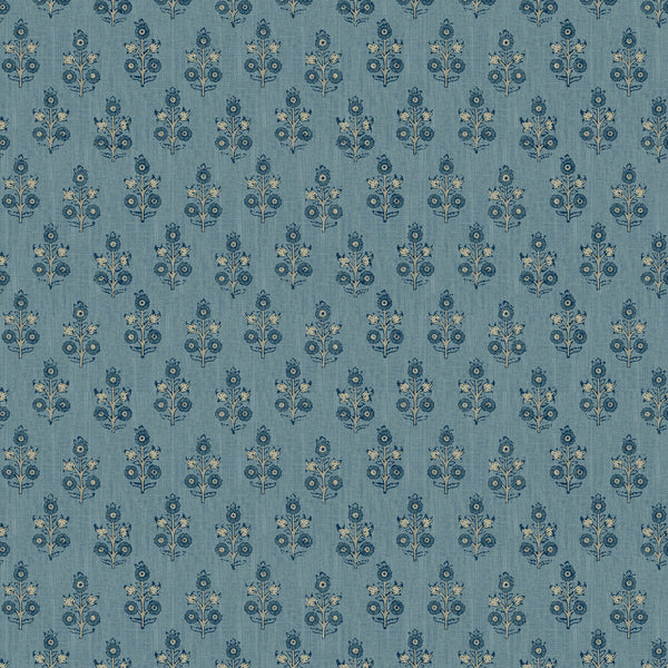 Poppy Sprig - Blue By G P & J Baker | House Small Prints Wallcovering |Botanical & Floral Wallcovering
