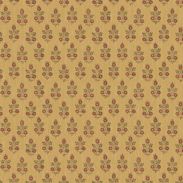 Poppy Sprig - Ochre Yellow By G P & J Baker | House Small Prints Wallpaper |Botanical & Floral  Wallcovering