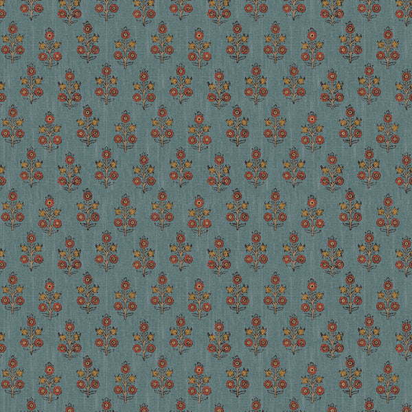 Poppy Sprig - Denim Blue By G P & J Baker | House Small Prints Wallcovering |Botanical & Floral  Wallcovering