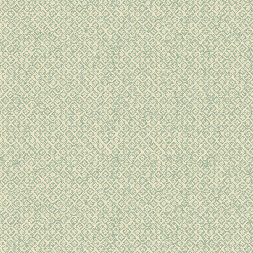 Indus Flower - Aqua Blue By G P & J Baker | House Small Prints Wallcovering |Botanical & Floral  Wallcovering