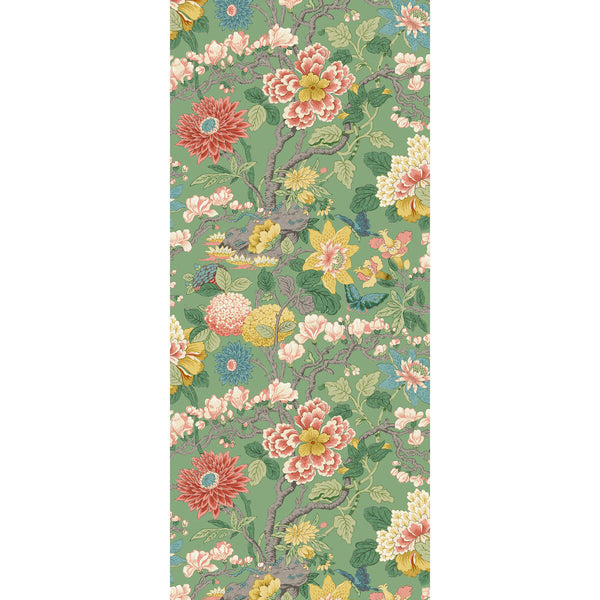 Little Magnolia - Emerald Green By G P & J Baker | Originals Wallcovering |Botanical & Floral  Wallcovering