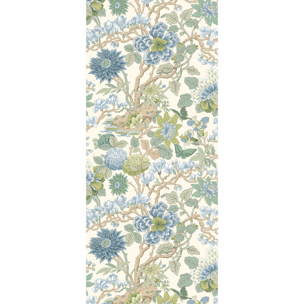Little Magnolia - Willow Blue By G P & J Baker | Originals Wallpaper |Botanical & Floral  Wallcovering