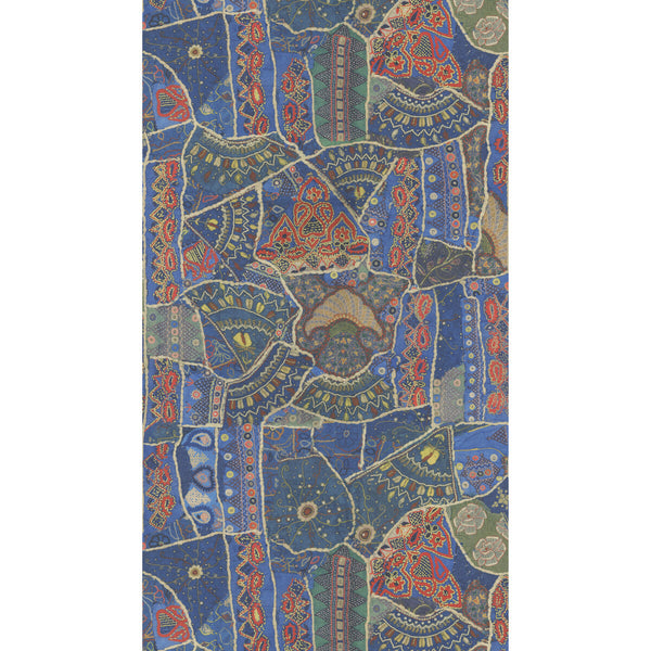 Front Row - Jewel Blue By G P & J Baker | Kit Kemp Wallcovering | Wallcovering