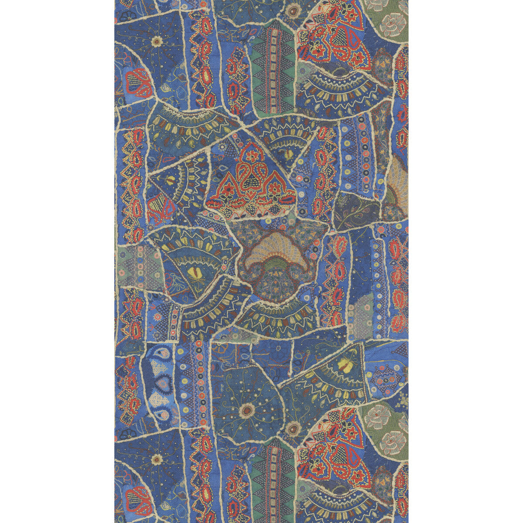 Front Row - Jewel Blue Blue By G P & J Baker | Kit Kemp Wallpaper |  Wallcovering