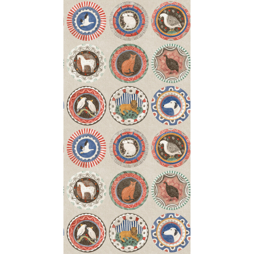 Robina'S Dinner Party - Jewel Grey By G P & J Baker | Kit Kemp Wallpaper |  Wallcovering