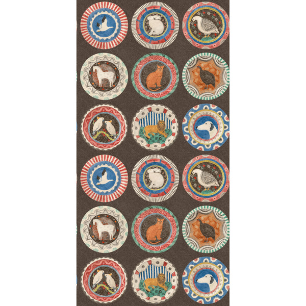 Robina'S Dinner Party - Cocoa Brown By G P & J Baker | Kit Kemp Wallpaper |  Wallcovering