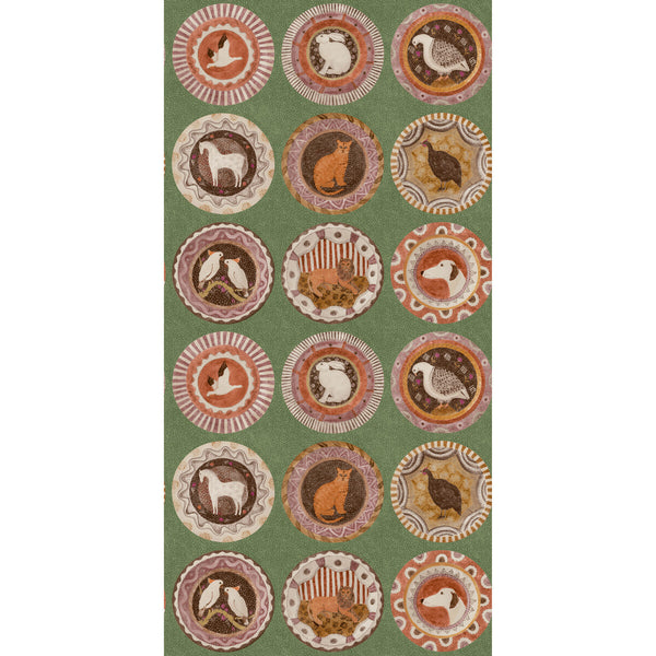 Robina'S Dinner Party - Green By G P & J Baker | Kit Kemp Wallcovering | Wallcovering