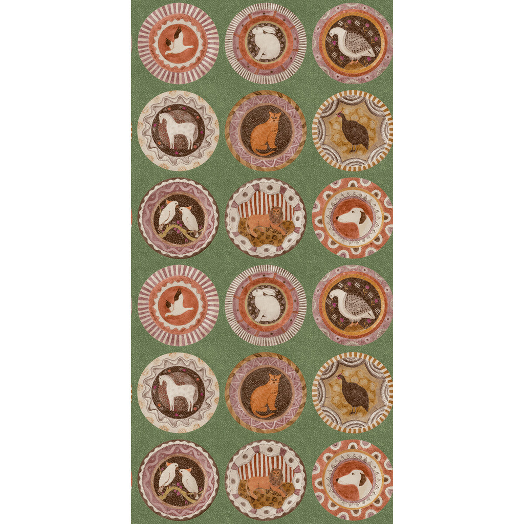 Robina'S Dinner Party - Green Green By G P & J Baker | Kit Kemp Wallpaper |  Wallcovering