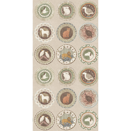 Robina'S Dinner Party - Sage Grey By G P & J Baker | Kit Kemp Wallcovering |  Wallcovering