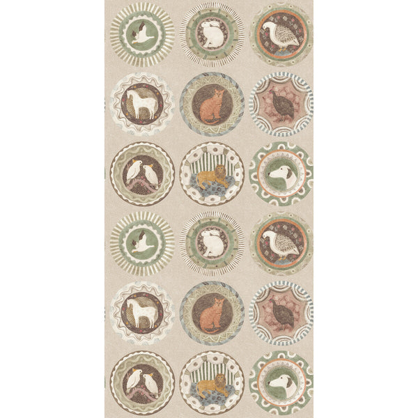Robina'S Dinner Party - Sage Grey By G P & J Baker | Kit Kemp Wallcovering |  Wallcovering