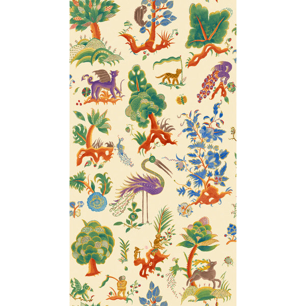Gertrude - Jewel Green By G P & J Baker | Originals Wallcovering |Animal/Insects  Wallcovering