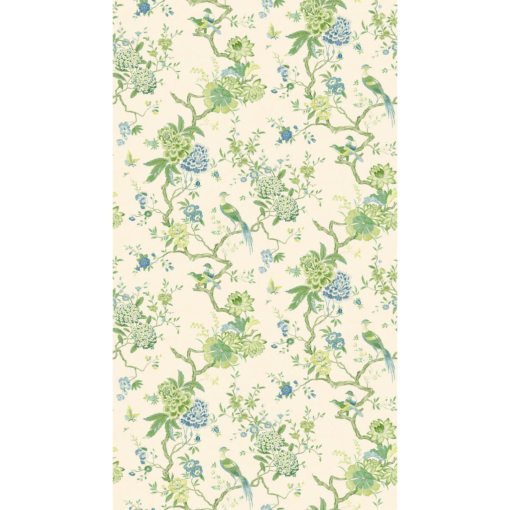Oriental Bird - Green/Blue Green By G P & J Baker | Originals Wallpaper |Botanical & Floral  Wallcovering