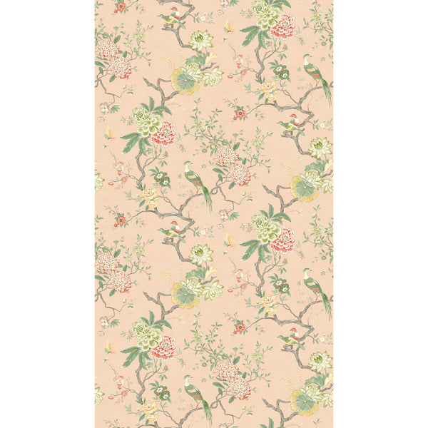 Oriental Bird - Blush Pink By G P & J Baker | Originals Wallcovering |Botanical & Floral  Wallcovering