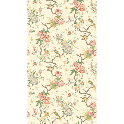 Oriental Bird - Blossom Pink By G P & J Baker | Originals Wallcovering |Botanical & Floral  Wallcovering