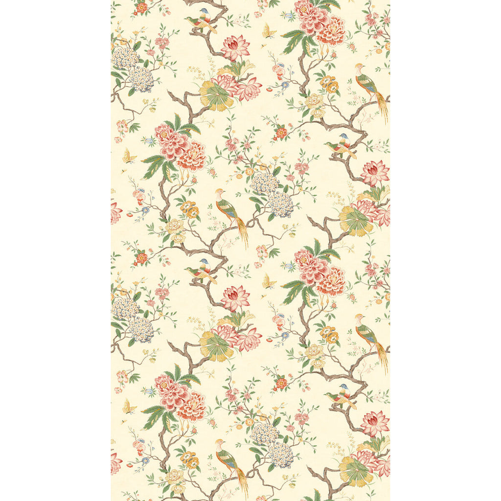 Oriental Bird - Blossom Pink By G P & J Baker | Originals Wallpaper |Botanical & Floral  Wallcovering