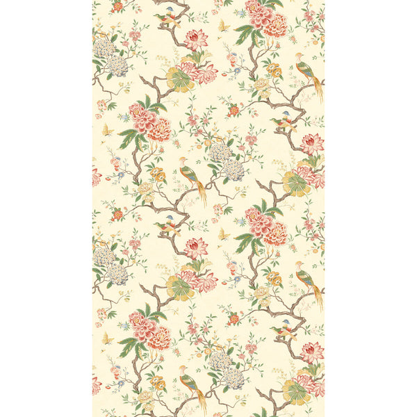 Oriental Bird - Blossom Pink By G P & J Baker | Originals Wallpaper |Botanical & Floral  Wallcovering