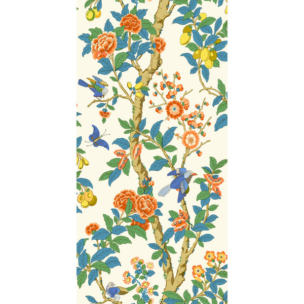Eldon - Jazz Orange By G P & J Baker | Originals Wallcovering |Botanical & Floral  Wallcovering