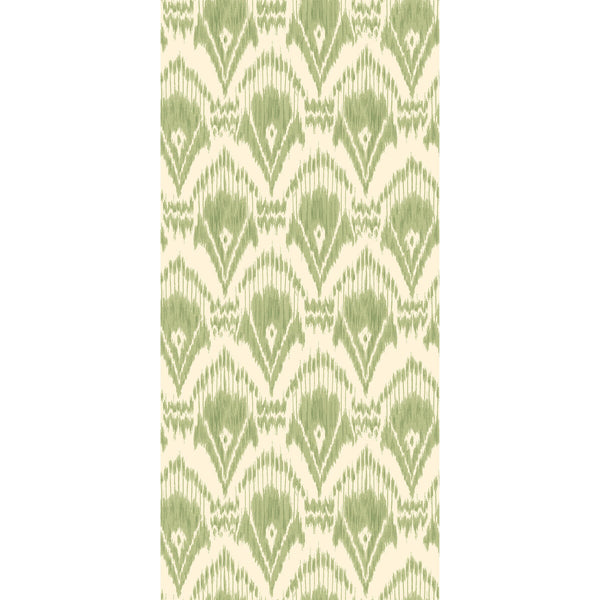 Zaraband - Green By G P & J Baker | Originals Wallcovering |Geometric Wallcovering