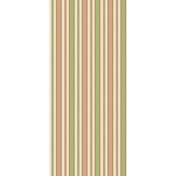 Melbourne Stripe - Soft Red/Green Red By G P & J Baker | Originals Wallcovering |Stripes  Wallcovering