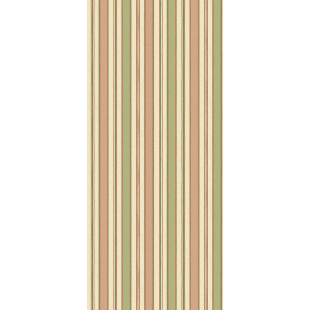 Melbourne Stripe - Soft Red/Green Red By G P & J Baker | Originals Wallpaper |Stripes  Wallcovering