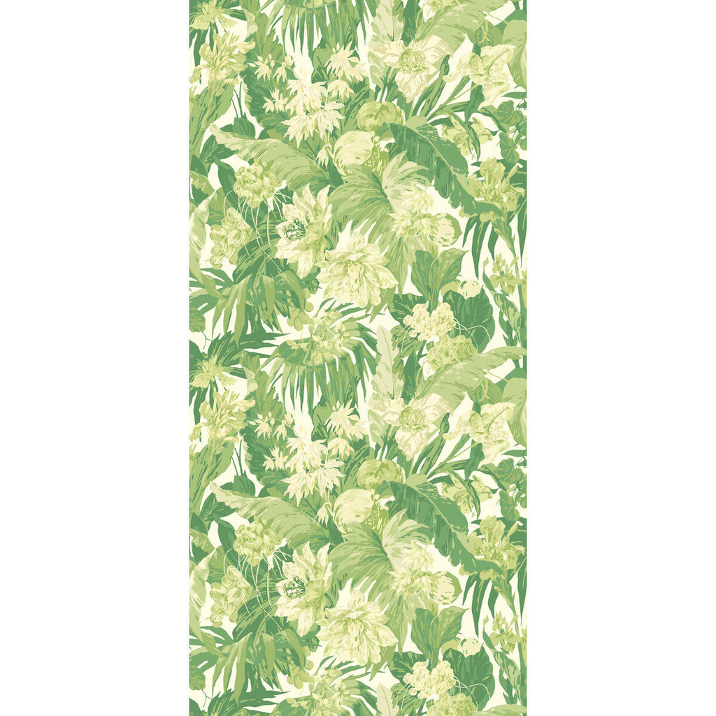 Tropical Floral - Green Green By G P & J Baker | Originals Wallpaper |Botanical & Floral  Wallcovering