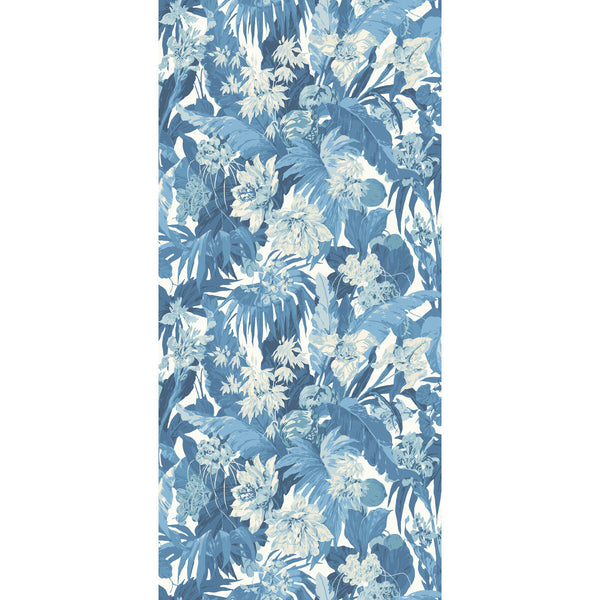 Tropical Floral - Blue Blue By G P & J Baker | Originals Wallpaper |Botanical & Floral  Wallcovering