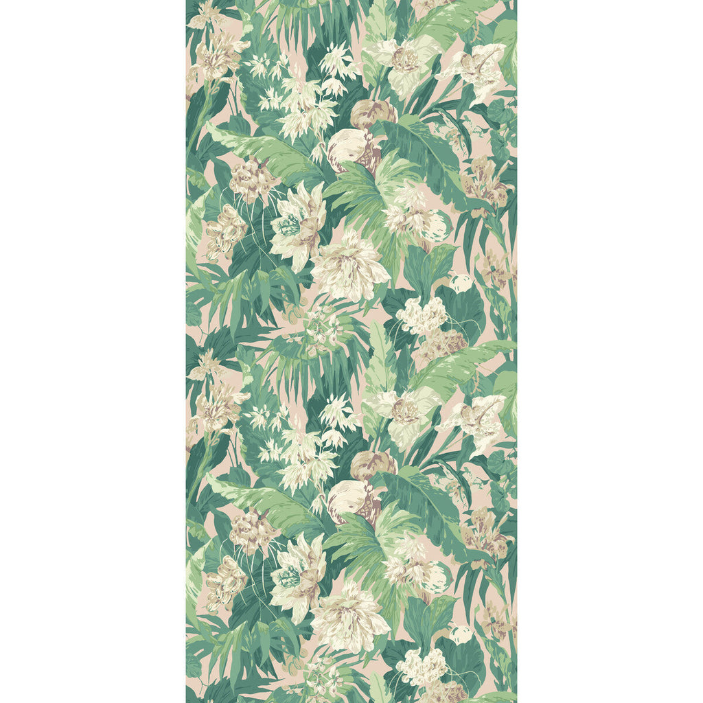 Tropical Floral - Blush/Green Green By G P & J Baker | Originals Wallpaper |Botanical & Floral  Wallcovering