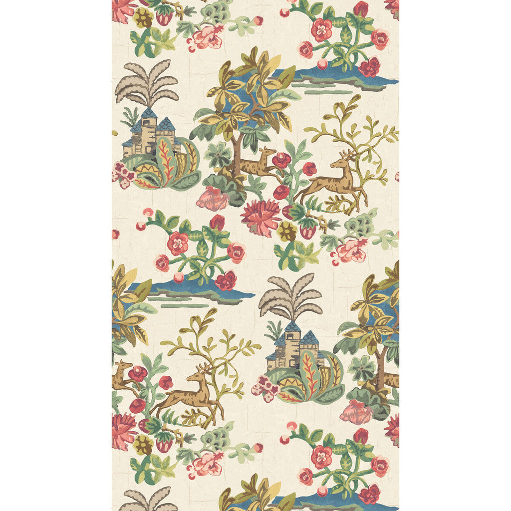 Knight'S Tale - Jewel Red By G P & J Baker | Kit Kemp Wallpaper |  Wallcovering