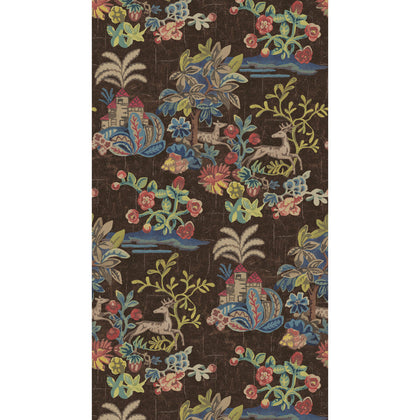 Knight'S Tale - Cocoa Brown By G P & J Baker | Kit Kemp Wallcovering |  Wallcovering