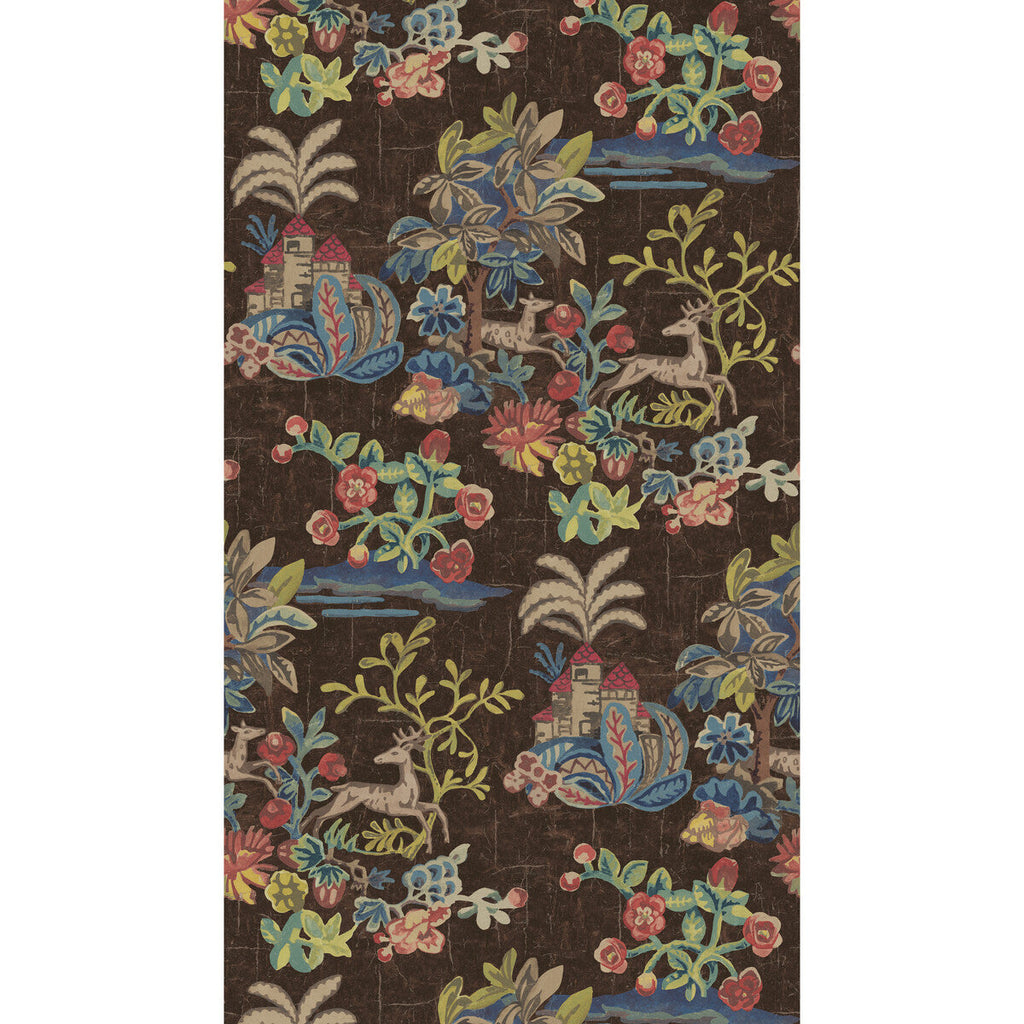 Knight'S Tale - Cocoa Brown By G P & J Baker | Kit Kemp Wallpaper |  Wallcovering