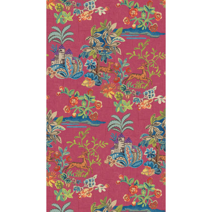 Knight'S Tale - Fuchsia Pink By G P & J Baker | Kit Kemp Wallcovering |  Wallcovering