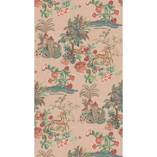 Knight'S Tale - Plaster Pink By G P & J Baker | Kit Kemp Wallcovering |  Wallcovering