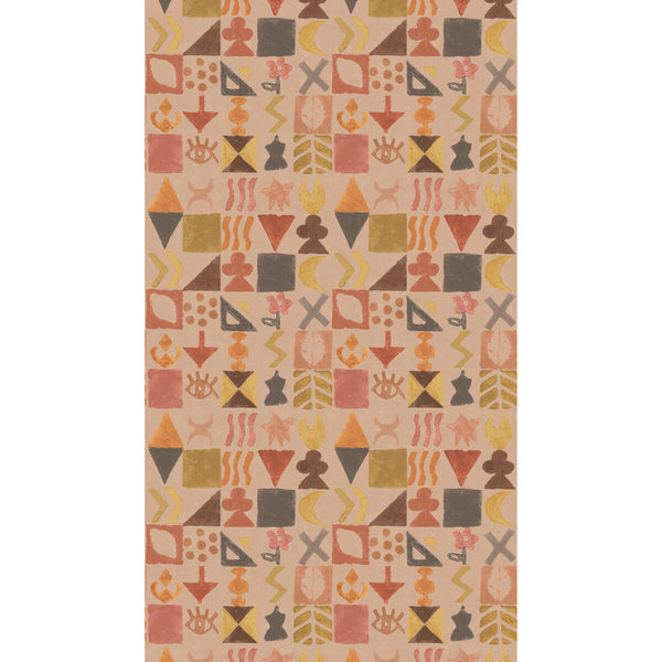 Potato Print - Plaster Pink By G P & J Baker | Kit Kemp Wallcovering |  Wallcovering