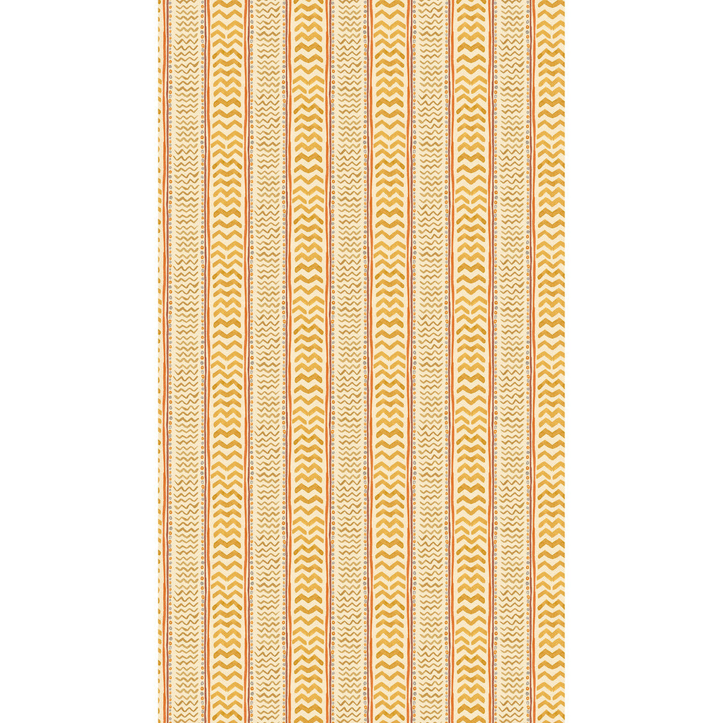 Wriggle Room - Ochre Yellow By G P & J Baker | Kit Kemp Wallpaper |  Wallcovering