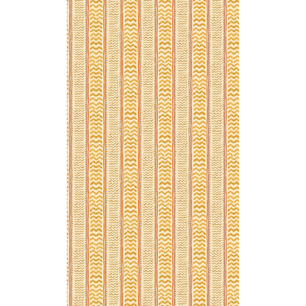 Wriggle Room - Ochre Yellow By G P & J Baker | Kit Kemp Wallpaper |  Wallcovering
