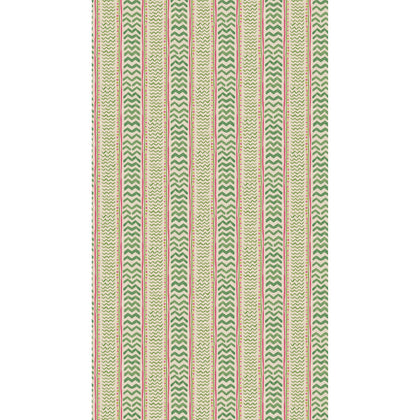 Wriggle Room - Green/Pink Green By G P & J Baker | Kit Kemp Wallcovering |  Wallcovering