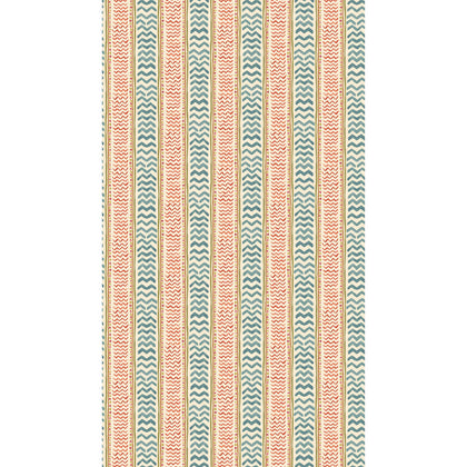 Wriggle Room - Teal/Spice Teal By G P & J Baker | Kit Kemp Wallcovering |  Wallcovering