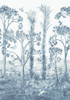 Tall Trees Delft Blue | G P & J Baker — full pattern repeat