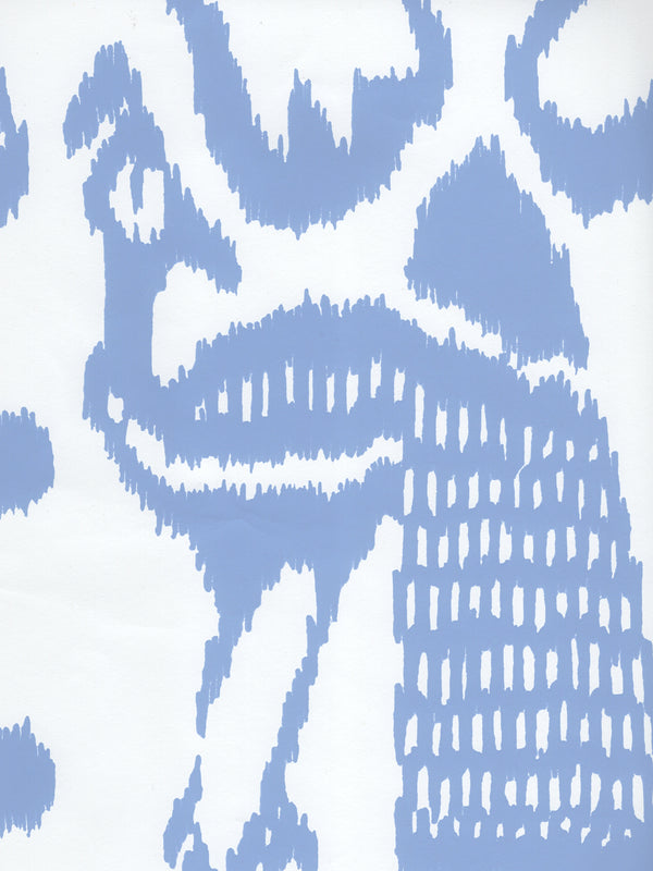 Bali Isle French Blue on White Vinyl Screen Printed | China Seas