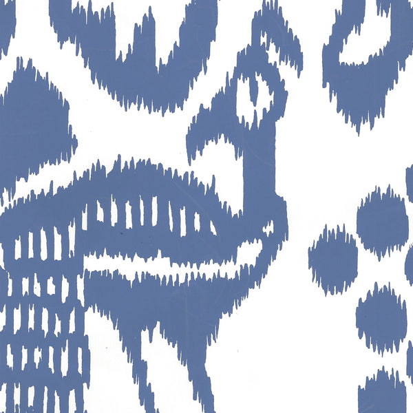 Bali Isle New Navy on Almost White Screen Printed | China Seas