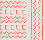 Orange on White Suncloth Fabric | Suncloth